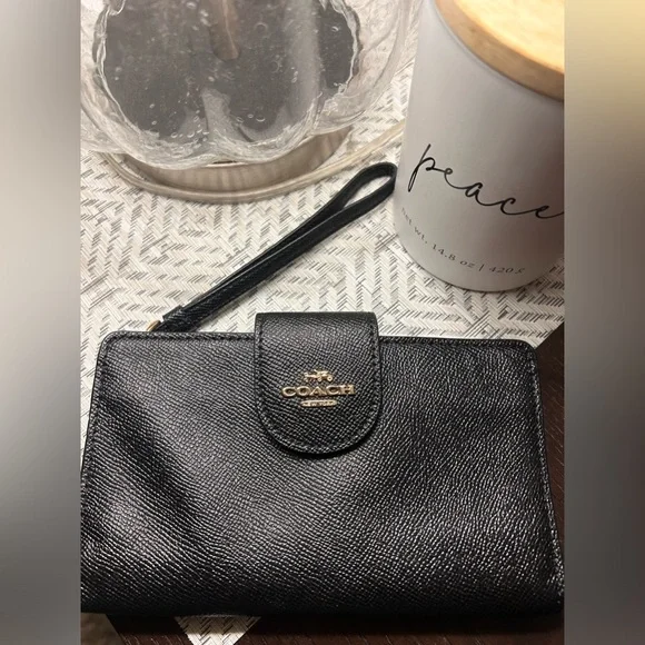 Coach black wristlet - Picture 1 of 5